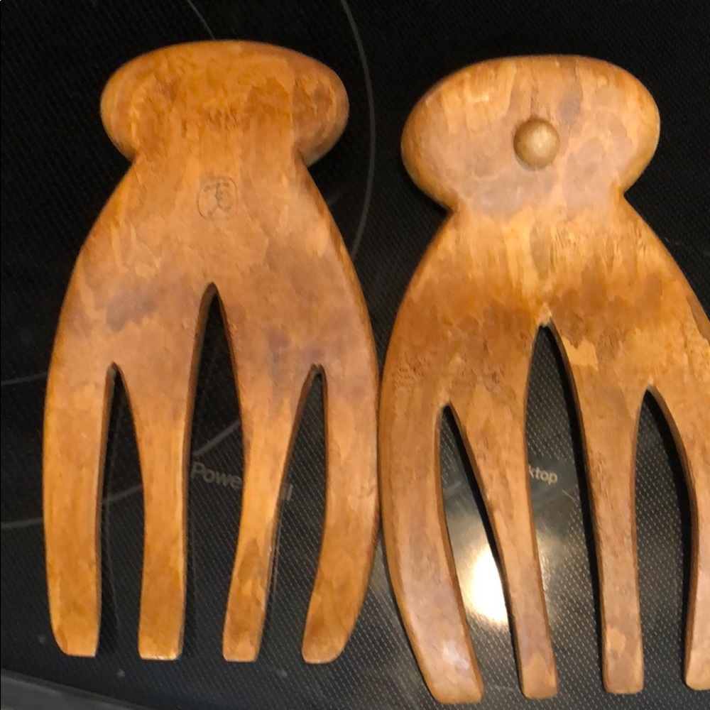 Real wood Salad servers